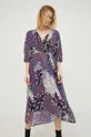 Платье с примесью шелка BA&SH фиолетовой