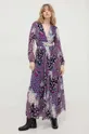 multicolor BA&SH sukienka z domieszką jedwabiu BOSSY Damski