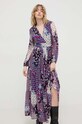 BA&SH sukienka z domieszką jedwabiu BOSSY 1E24BOSS multicolor SS24