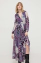 BA&SH rochie din amestec de matase 1E24BOSS multicolor SS24