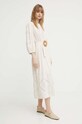 BA&SH sukienka bawełniana ELVINA 1E24ELVI beżowy SS24