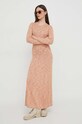 Pepe Jeans sukienka bawełniana GIANNA DRESS PL953465 beżowy SS24