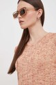 Pepe Jeans sukienka bawełniana GIANNA DRESS beżowy PL953465