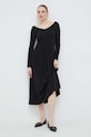 Max Mara Leisure rochie midi negru 2416621017600