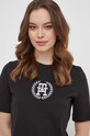 Bavlněné šaty Tommy Hilfiger černá WW0WW41757