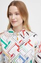 Βαμβακερό φόρεμα Tommy Hilfiger λευκό WW0WW41960