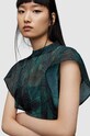 AllSaints rochie Fleur WD195Z verde SS24