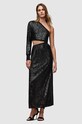 AllSaints rochie Daisy maxi negru WD270Z