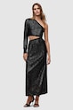 AllSaints rochie Daisy maxi negru WD270Z