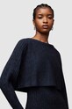 Vunena haljina i pulover AllSaints Margot WD294Z plava SS24