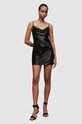 AllSaints rochie Haddi WD311Y negru