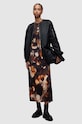 AllSaints sukienka Katlyn brązowy WD335Z