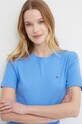 Pamučna haljina Tommy Hilfiger plava WW0WW42721