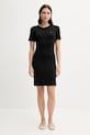Tommy Hilfiger rochie din bumbac WW0WW42721 negru AW25
