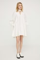 Samsoe Samsoe rochie F24100117 bej SS24