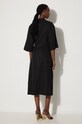 Šaty s příměsí lnu Samsoe Samsoe SAHANI F24100086 černá SS24
