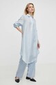 Herskind sukienka jedwabna Meyer 5179980 niebieski SS24