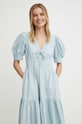 Джинсова сукня Lauren Ralph Lauren блакитний 200933355