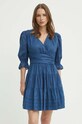 Платье Lauren Ralph Lauren узор голубой 250940770