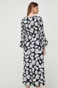 Šaty s příměsí hedvábí Weekend Max Mara 2415621071600 námořnická modř SS24