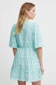 Odzież Pepe Jeans sukienka bawełniana DELIA PL953475 turkusowy