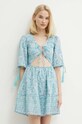 Бавовняна сукня Pepe Jeans MARGOT блакитний PL953478