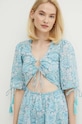 Pepe Jeans rochie din bumbac MARGOT PL953478 albastru