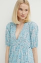 Одяг Бавовняна сукня Pepe Jeans MAFALDA PL953479 блакитний