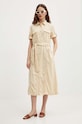 Pepe Jeans rochie EVELINDA PL953482 bej SS24