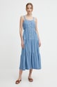 Odzież Pepe Jeans sukienka EDITH PL953483 niebieski