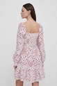 Îmbrăcăminte Pepe Jeans rochie din amestec de in PL953498 alb