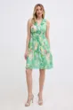 Сукня з домішкою шовку Liu Jo зелений