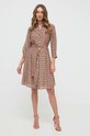 Liu Jo vestito in seta CA4398.T3598 beige SS24