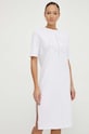 Armani Exchange sukienka bawełniana 3DYA70.YJ3RZ biały SS24