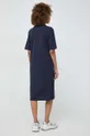 Pamučna haljina Armani Exchange mornarsko plava