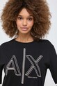 Armani Exchange vestito in cotone nero 3DYA70.YJ3RZ