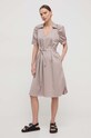 Φόρεμα BOSS 50515778 μπεζ SS24