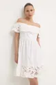Liu Jo sukienka bawełniana biały