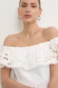 λευκό Βαμβακερό φόρεμα Liu Jo