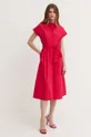 Pamučna haljina Liu Jo crvena