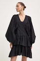 Liu Jo rochie din bumbac MA4402.T5978 negru SS24