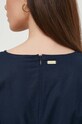 Barbour sukienka lniana Modern Heritage LDR0770 granatowy