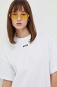 MSGM sukienka bawełniana 3641MDA83.247002 biały