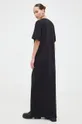 Βαμβακερό φόρεμα MSGM μαύρο