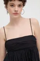 μαύρο Βαμβακερό φόρεμα HUGO