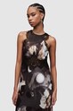 Îmbrăcăminte AllSaints rochie din amestec de matase Alula WD205Z gri