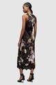 AllSaints rochie din amestec de matase Alula WD205Z gri