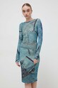 Сукня Versace Jeans Couture 76HAO938.JS279 бірюзовий SS24