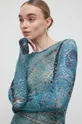 turkusowy Versace Jeans Couture sukienka