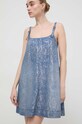 Džínové šaty Versace Jeans Couture 76HAO954.DS013M30 modrá SS24